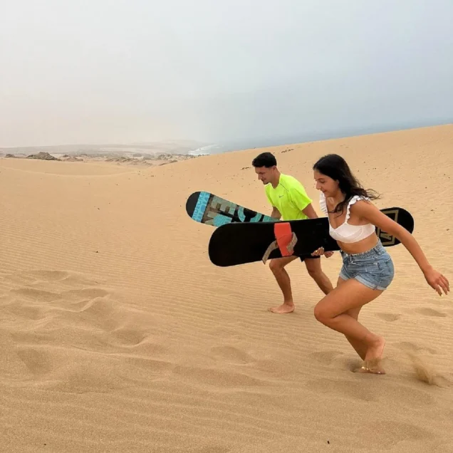 Sandboarding taghazout with pickup